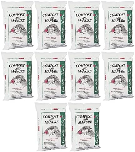Michigan Peat Garden Magic Odor-Free Compost & Manure Blend, 40 lb | Outdoor Lawn and Gardeniing Mixture with Nutrients and Minerals for Soil Potting and Planting