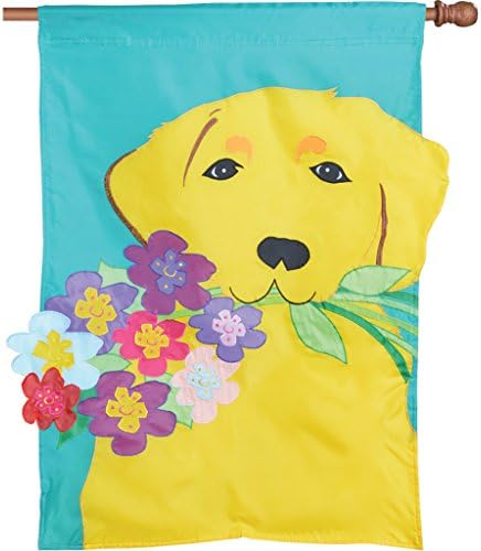 Applique Flag - Golden Retriever