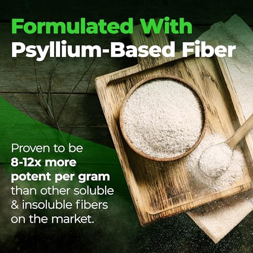 Species Nutrition Fiberlyze Fiber Supplement, Psyllium Based Soluble & Insoluble Fiber Powder for Healthy Colon, Digestive Functions (Mango, 30 Servings)