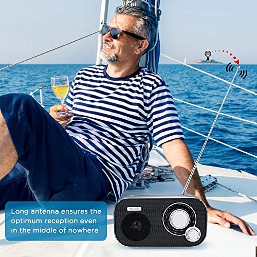 DreamSky AM FM Portable Radio Plug in Wall or Battery Operated