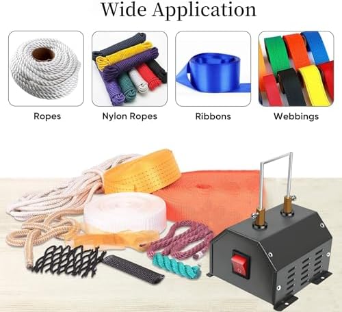 110V 30W Electric Fabric Cutter Hot Knife Rope Cutter for Nylon Webbing, Polyester Straps, Fabric