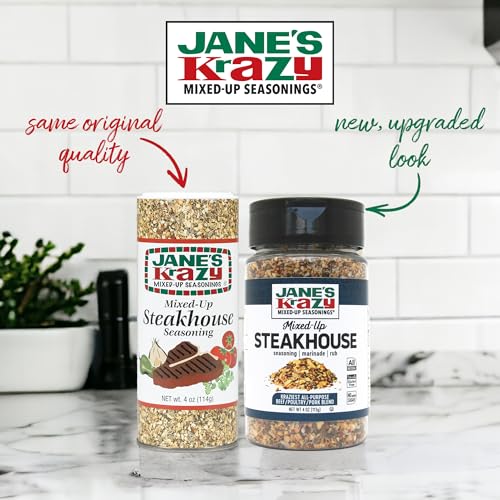 Jane's Krazy Seasonings Mixed-Up Steakhouse Seasoning, 4 Ounce
