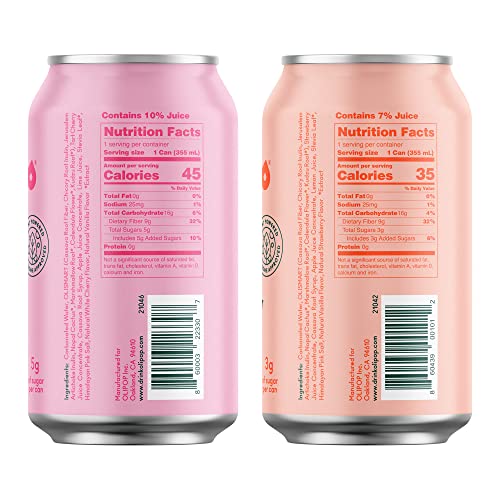 OLIPOP - The Sampler, 6-Flavor Soda Variety Pack, Healthy Soda, Prebiotic Soft Drinks, Supports Digestive Health & Gut Health, High Fiber, Low Calorie