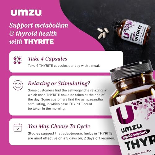 UMZU Thyrite Thyroid Support Supplement, 30 Day Supply