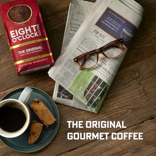 Eight O'Clock Coffee French Roast, 12 Ounce (Pack of 6) Dark Roast Ground Coffee, Robust, Smoky & Complex, 100% Arabica