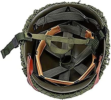 Perfect WW2 US Army M1 Green Helmet Replica with Net/Canvas Chin Strap DIY Painting