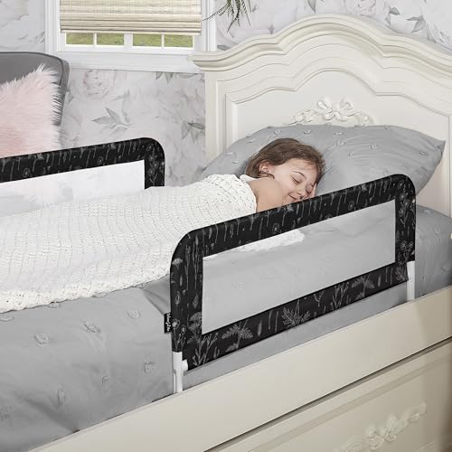 Dream On Me Lightweight Mesh Security Adjustable Bed Rail Double Pack with Breathable Mesh Fabric in White, 2 Count (Pack of 1)