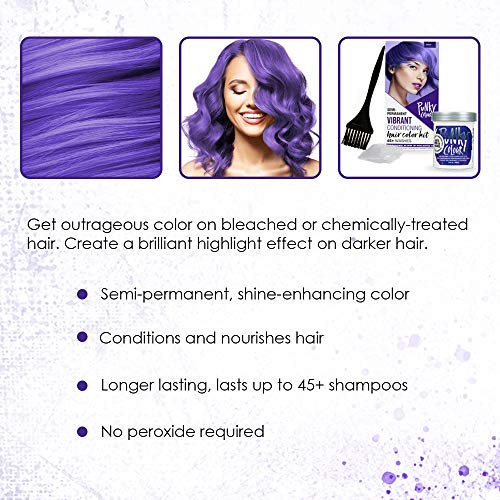 Punky Colour Box Kit Cotton Candy Semi Permanent Hair Color - Vegan, Cruelty-Free Conditioning Hair Dye, Lasts Up to 35 Washes