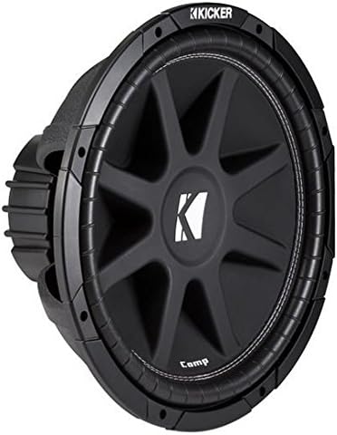 American Sound Connection Bundle with Kicker 15" Subwoofer Comp C15 2 Ohm and Dual Sub Box Universal Vented Port Enclosure