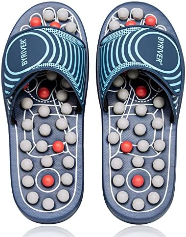 BYRIVER Blood Circulation Foot Massager for Healthy Leg Feet, Cold Leg Therapy Massage Tools, Healthcare Slippers Sandals Shoes