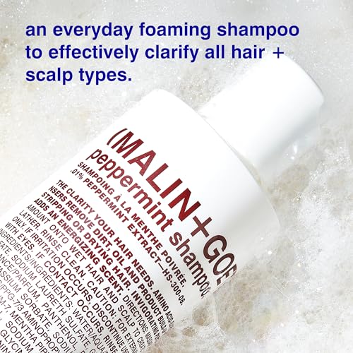 MALIN+GOETZ Clarifying Shampoo | Cool Peppermint Formula | Daily Cleanser with Amino Acids | For All Hair Types | Vegan, Sulfate-Free & Unisex