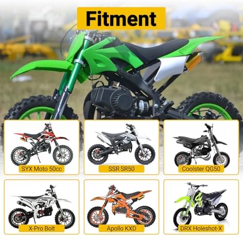 HIAORS Alloy Recoil Pull Starter Compatible with SYX Moto 50cc Dirt Bike 47cc 49cc 2 Stroke SSR SX50 Apollo Coolster QG-50 Xpro Holeshot Hawk DRX