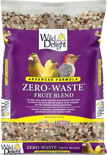 Wild Delight Zero-Waste Fruit Blend Bird Food, 20 Lb