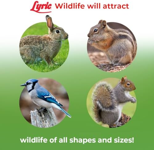 Lyric Wildlife Critter Food for Deer, Squirrels, Turkeys & Rabbits, Wild Bird Seed for Outside Feeders, 10 lb Bag | Food for Deer, Squirrels