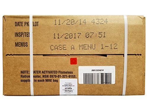 Ammo Can Man Genuine Military MRE Case - Inspection 11/2017+, Case A | MRE Case - Genuine Military Surplus, Ammo Can Man Inspected, Complete Meals