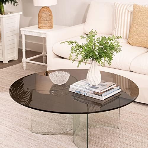 Spancraft 24" Bronze Round Tempered Glass 1/2" Thick Table Top (24")