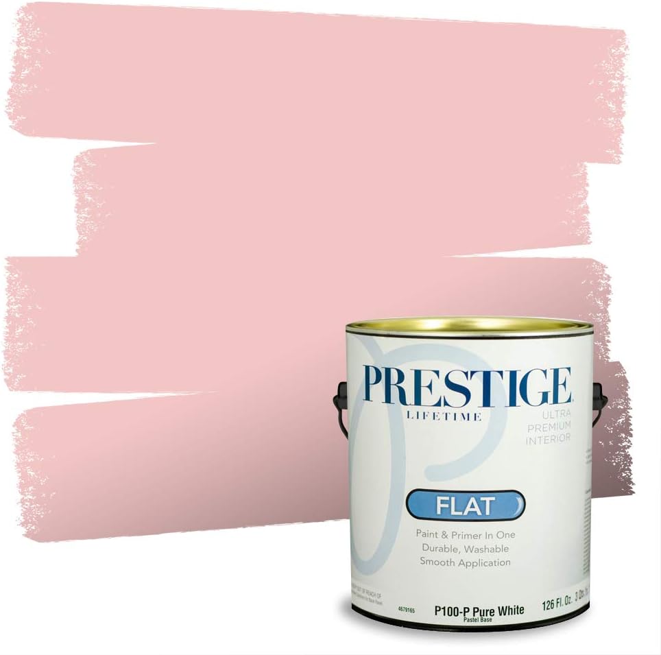 PRESTIGE Paints Exterior Paint and Primer In One, 1-Gallon, Satin, Comparable Match of Sherwin Williams* Grenadine*