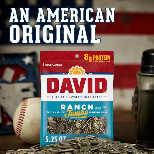 DAVID Jumbo Sunflower Seeds, Ranch Flavor, 5.25 oz.