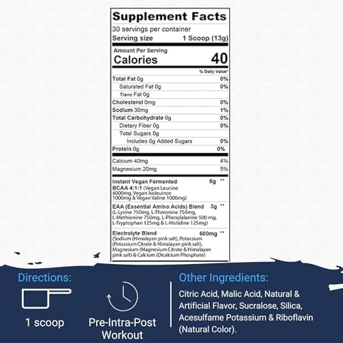 Gaspari Nutrition Proven EAAs, Vegan Fermented EAAs, Enhances Recovery & Replenishes Electrolytes, Non GMO (30 Servings, Guava Nectarine)