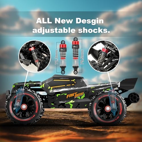 1/14 Brushless RC Cars for Adults Fast 50+ mph, RC Trucks 4x4 Offroad Waterproof, Electric Powered High Speed Remote Control Car