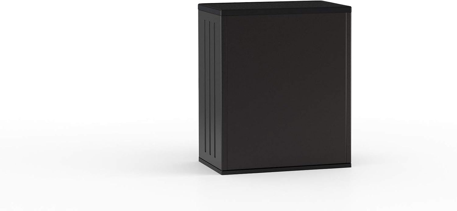 Suncast 30" Heavy-Duty Resin Outdoor Storage Cabinet, Lockable, Dark Gray