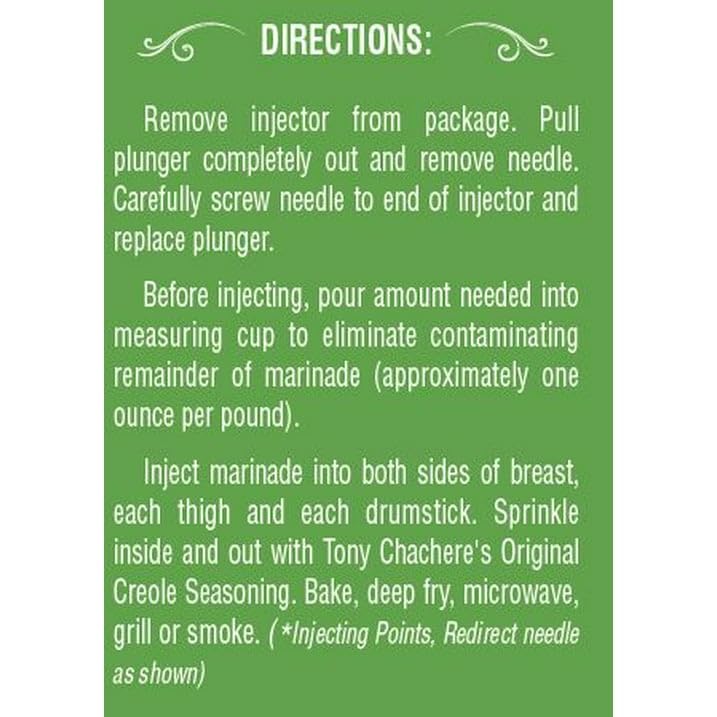 Tony Chachere's Injectable Creole Style Butter Marinade, 17 Fl Oz., (Pack of 2) by Tony Chachere's Famous Creole Cuisine