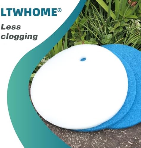 Compatible White Filter Floss and Blue Filter Pad Replacement for Tetra Pond Clear Choice Biofilter (Pack of 6)