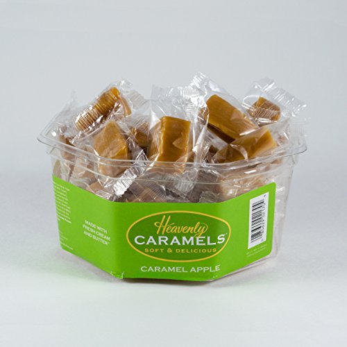 J Morgan Confections Heavenly Caramels, Butter Flavor (1 lb. 2 oz, 45 ct, Single-Pack); Gourmet, Artisan Soft and Chewy Butter Caramel Candies, Creamy and Smooth, Hand-Crafted Golden Treats