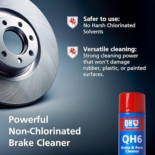 Quinton Hazell QH6 Brake Cleaner Spray Can 20.3 fl oz, Non-Chlorinated | Fast Drying Automotive Brake Parts Cleaner, High Strength Formula for Professional and DIY Use