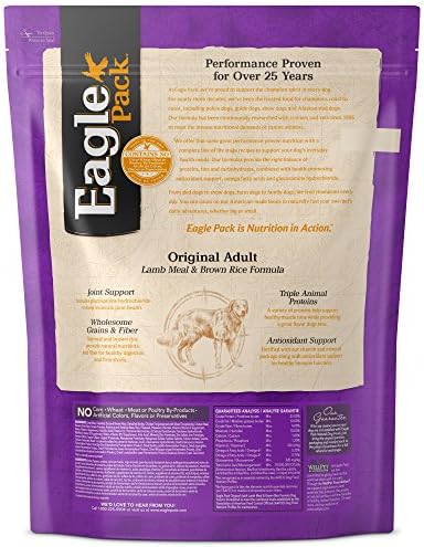 Eagle Pack Natural Dry Dog Food, Lamb & Rice, 30-Pound Bag