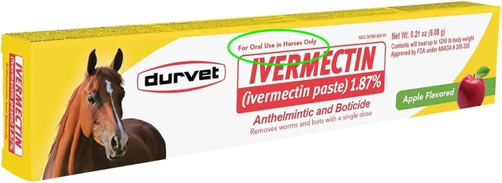 Durvet Ivermectin Paste Dewormer - 6.08g dose @ 1.87% Apple Flavor (6-Pack)