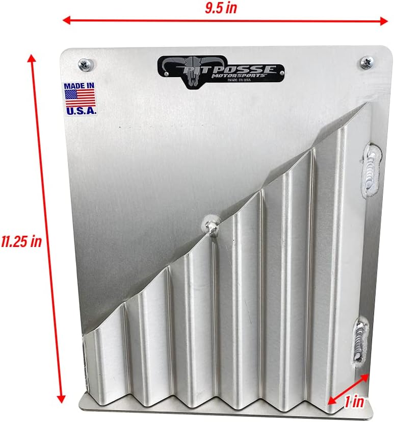 Pit Posse 544 Aluminum Zip Tie Cable Storage Holder Rack - Made in USA - Enclosed Race Trailer Shop Garage Fastener Storage Organizer Wall Mount