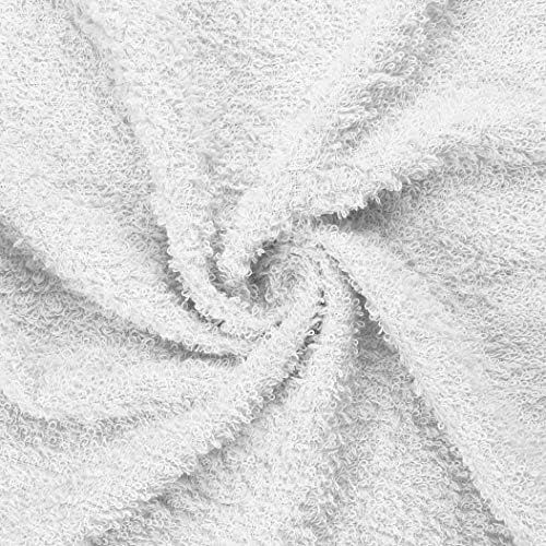 100% Cotton Economy Salon Towels Gym Towels Hand Towel, Maximum Softness, Absorbency & Durability, (15" L x 25" W 2.25Lbs/Doz., White, 24 Piece
