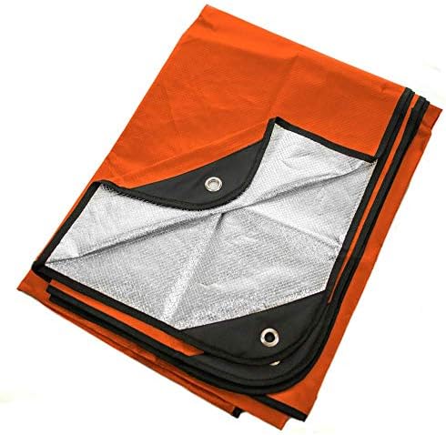 Arcturus Insulated Tarp, Reusable Heavy Duty Thermal Survival Blanket – 60x82in, Reflects 90% Body Heat, Waterproof, Windproof, 3-Layer Design, Reinforced Grommets, Olive Green | Reflective Mylar, Waterproof & Windproof, Reinforced Grommets for Tarp Setu…
