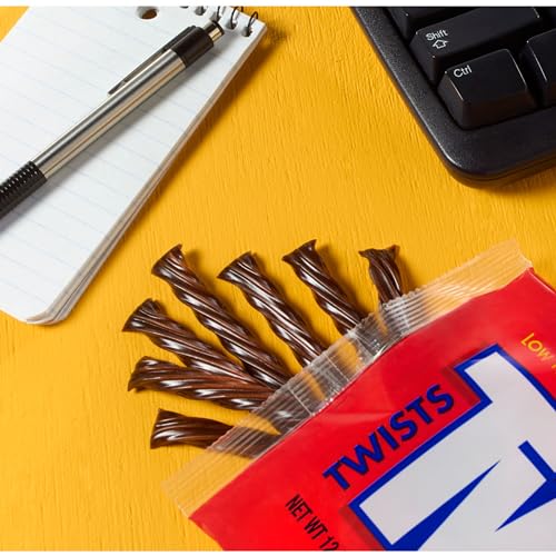 TWIZZLERS Twists, Chocolate Flavor (12-Ounce Bag) | Chocolate flavored TWIZZLERS Twists in a resealable bag for candy bowls, parties and movie nights.