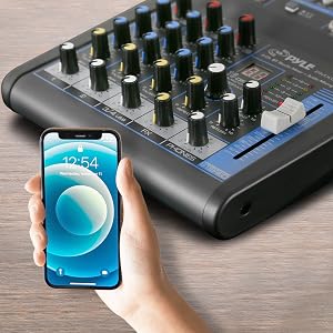 Pyle Professional Audio Mixer Sound Board Console System Interface