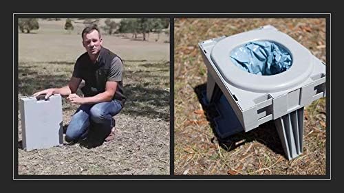 Cleanwaste GO Anywhere Complete Portable Camping Toilet with 3 Waste Kits