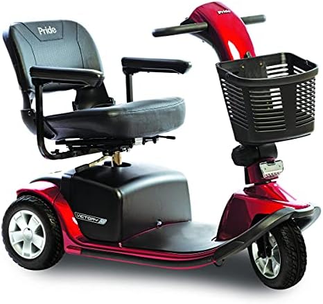 Pride Victory 10 3-Wheel Heavy Duty Scooter w/Extended Warr (Red)