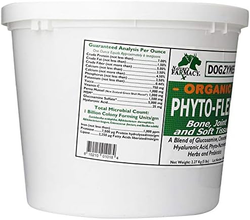 Dogzymes Phyto Flex - Glucosamine, Chondroitin, MSM and Hyaluronic Acid… (2 Pound)