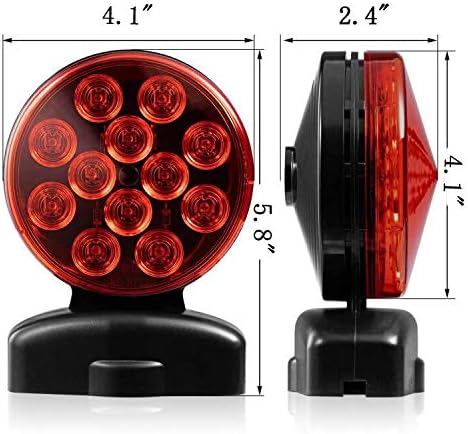 CZC AUTO 12V LED Magnetic Towing Light Kit for Boat Trailer RV Truck