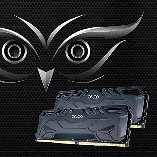 OLOy DDR4 RAM 16GB (2x8GB) Black Owl 2666 MHz CL19 1.2V 288-Pin Desktop UDIMM (MD4U082619BJDA)