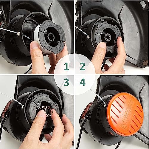 YWTESCH 16 Pack Weed Eater String Compatible with Black+Decker, 360ft 0.065" AF-100 Replacement Spool