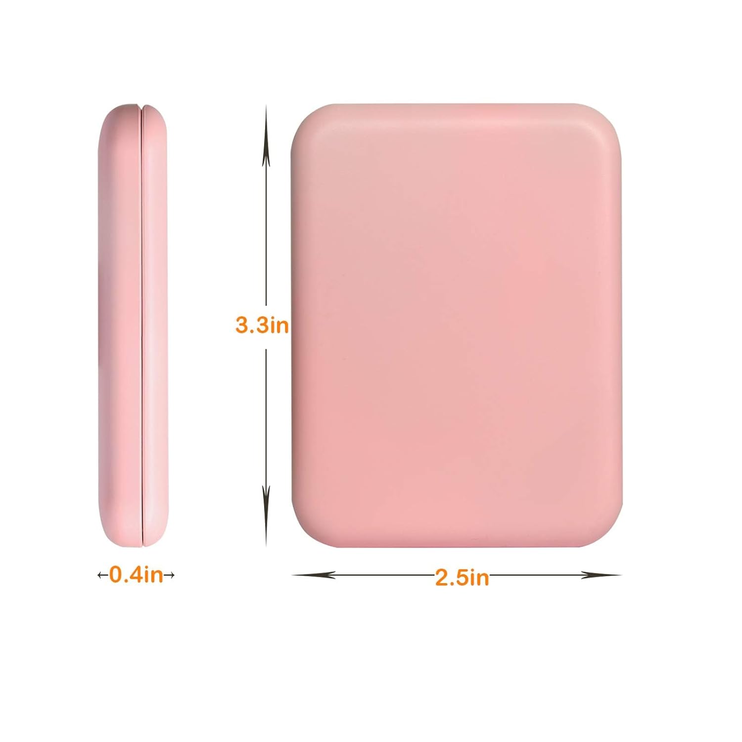 Kintion Pocket Mirror, 1X/3X Magnification LED Compact Travel Makeup Mirror with Light for Purse, 2-Sided, Portable, Folding, Handheld