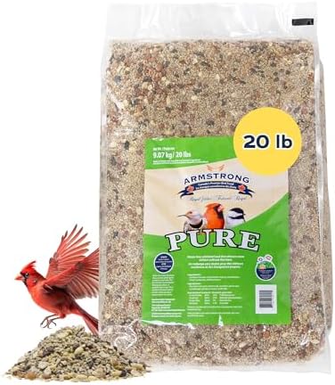 Armstrong Wild Bird Food Royal Jubilee Pure Bird Seed Blend, 20 Pounds - No-Mess, No-Sprouting Formula for Clean & Easy Feeding