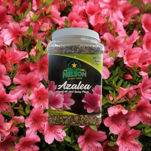 Nelson Plant Food for All Acid Loving Plants In Ground Container Patio Food Huge Blooms Azalea Jasmines Roses Camellias Gardenias NutriStar 9-13-11 (4 lb.)