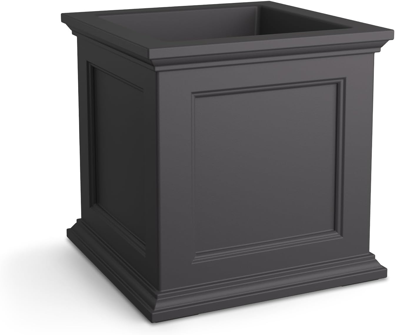 Mayne Fairfield 16in Self-Watering Square Planter, Black