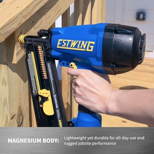 Estwing Pneumatic 21 Degree Framing Nailer, 2”–3-1/2” Framing Nails, Lightweight Magnesium Nail Gun with Depth Adjustment