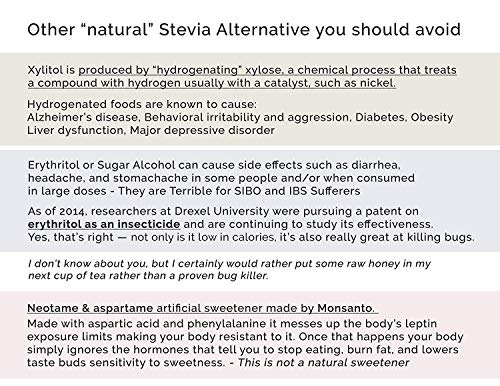Enzo Organic Stevia Powder 125g (4.4oz / 3125-Servings) - Premium USDA Certified All Natural Alternative-Sweetener 320x Sugar Free Non-GMO 0