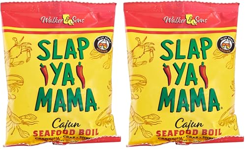 Slap Ya Mama Cajun Seafood Boil - 1lb Bag of Spicy Cajun Seasoning for Shrimp, Crab, Crawfish, Potatoes, Corn - Authentic Louisiana Flavor - NO MSG, Kosher, Gluten Free | one 1 lb bag of Cajun seafood boil seasoning for crawfish, shrimp, crab, corn, pota…