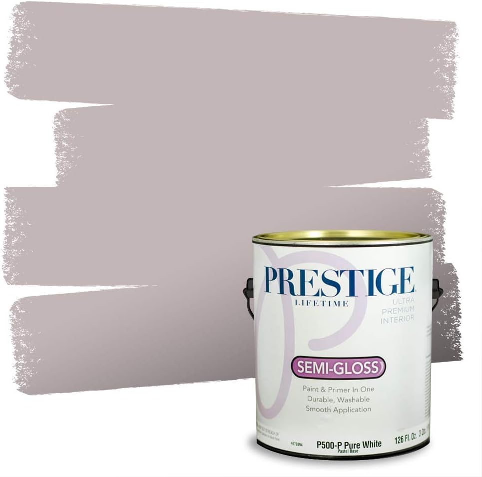 PRESTIGE Paints Exterior Paint and Primer In One, 1-Gallon, Satin, Comparable Match of Sherwin Williams* Socialite*